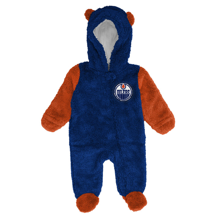 Edmonton Oilers Infant Outerstuff Stay Napping Navy & Orange Bunting Suit