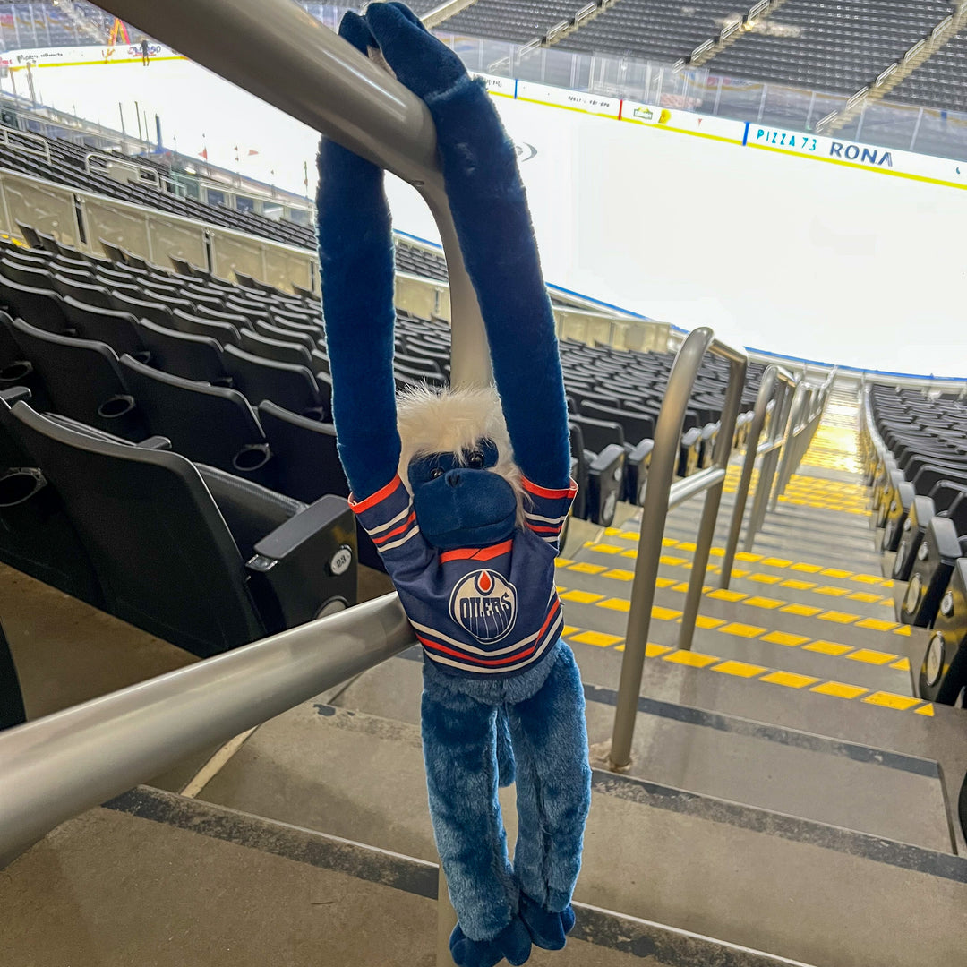 Edmonton Oilers Jersey Monkey Plush