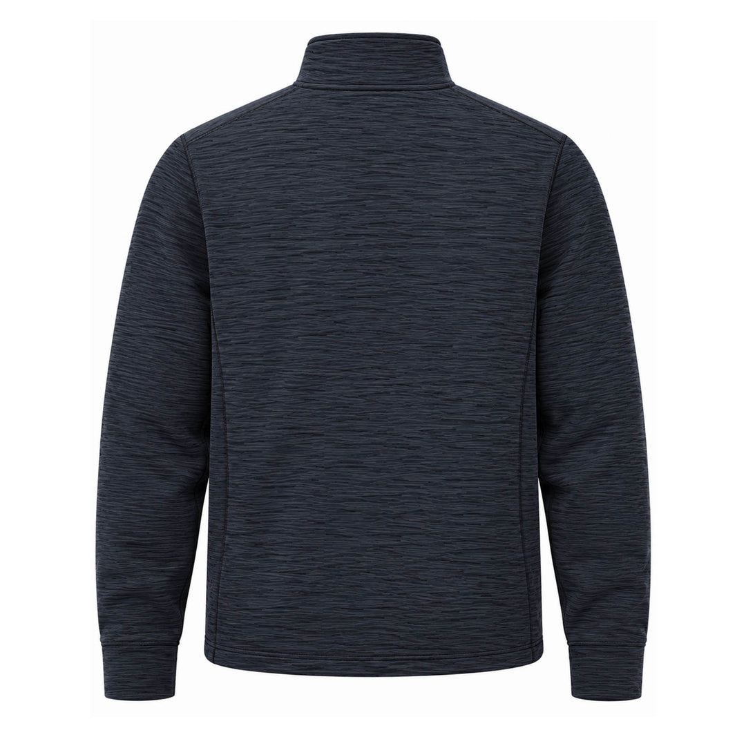 Edmonton Oilers Line Change Navy Heathered Half-Zip Sweatshirt