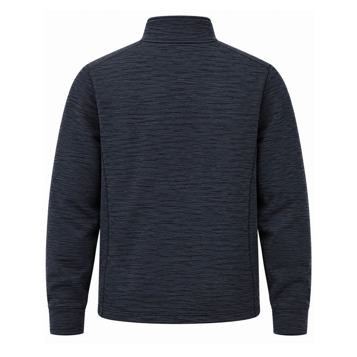 Edmonton Oilers Line Change Navy Heathered Half-Zip Sweatshirt