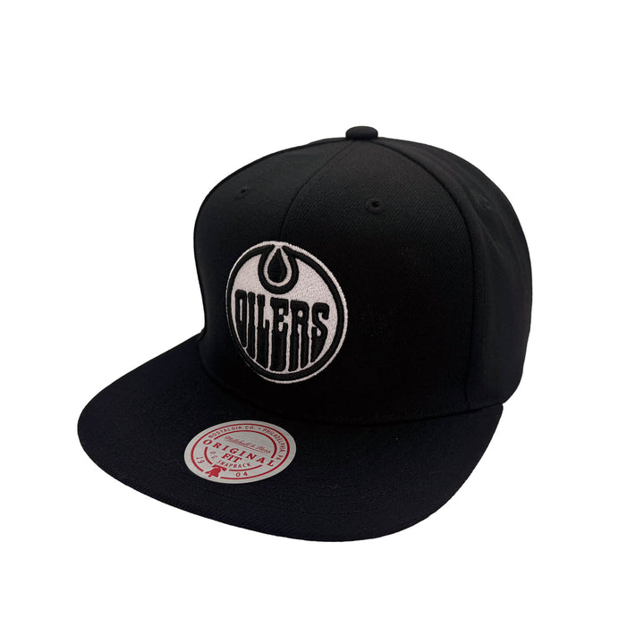 Edmonton Oilers Mitchell & Ness Black Snapback Hat