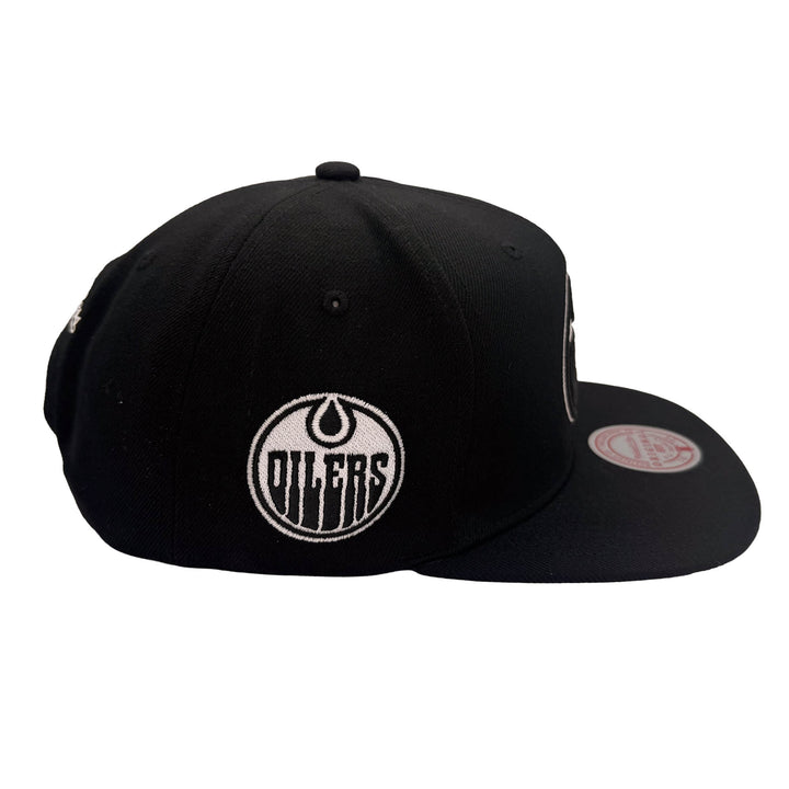 Edmonton Oilers Mitchell & Ness Black Snapback Hat