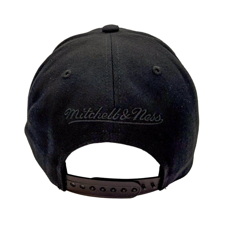 Edmonton Oilers Mitchell & Ness Black Tonal Pro Crown Snapback Hat