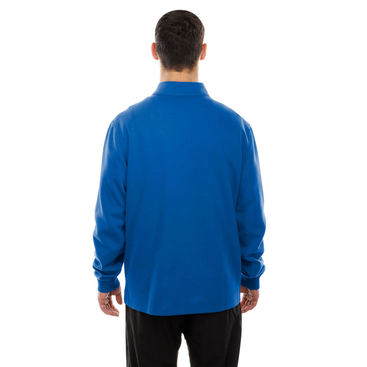Edmonton Oilers New Era Alternate Logo Blue Half-Zip