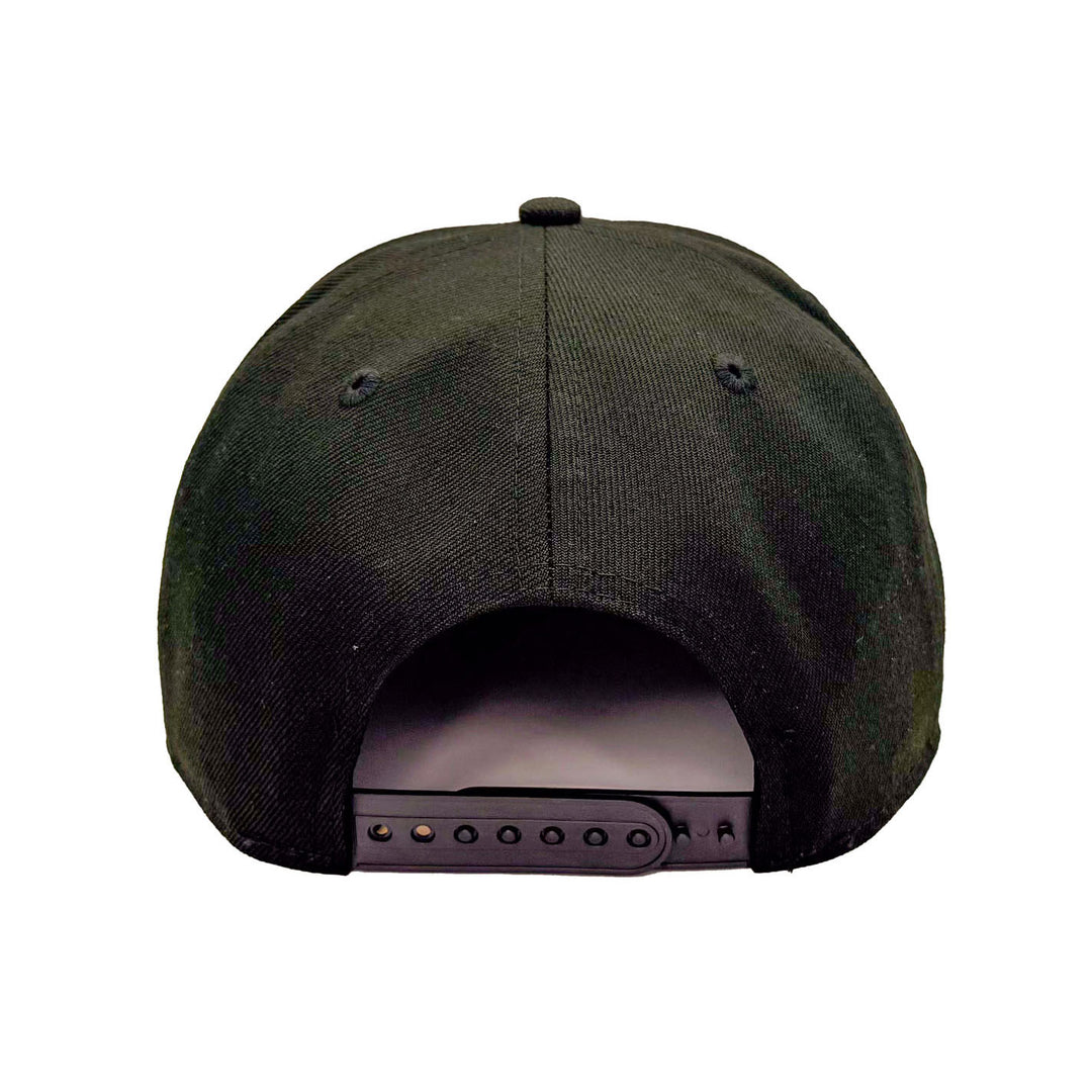 Edmonton Oilers New Era Black 9FIFTY Snapback Hat - Orange/Black Logo