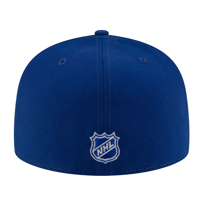 Edmonton Oilers New Era Blue 59FIFTY Trend Glow Graphic Fitted Hat