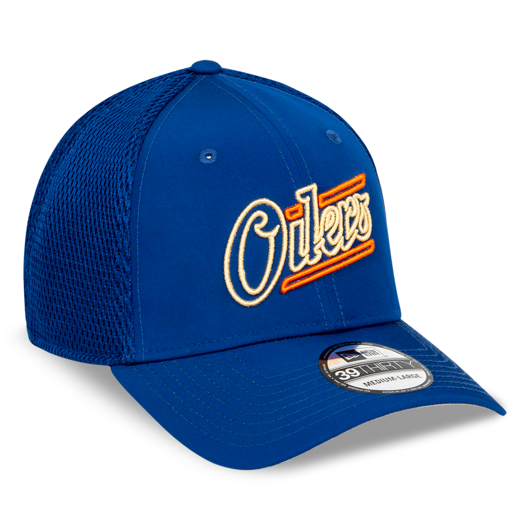 Edmonton Oilers New Era Blue Alternate Logo 39THIRTY Flex Hat