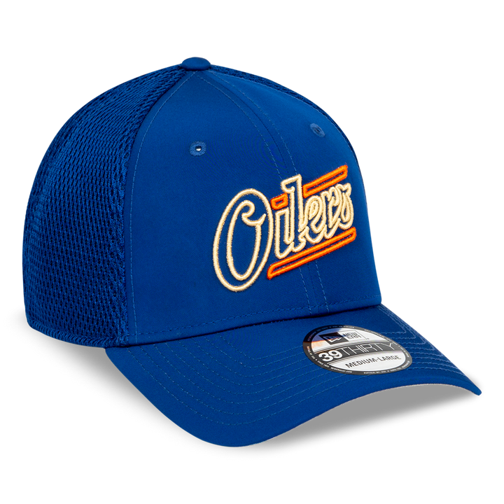 Edmonton Oilers New Era Blue Alternate Logo 39THIRTY Flex Hat
