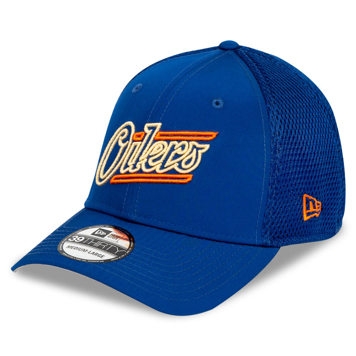 Edmonton Oilers New Era Blue Alternate Logo 39THIRTY Flex Hat