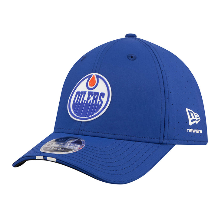 Edmonton Oilers New Era Blue Assist 39THIRTY M-Crown Flex Hat