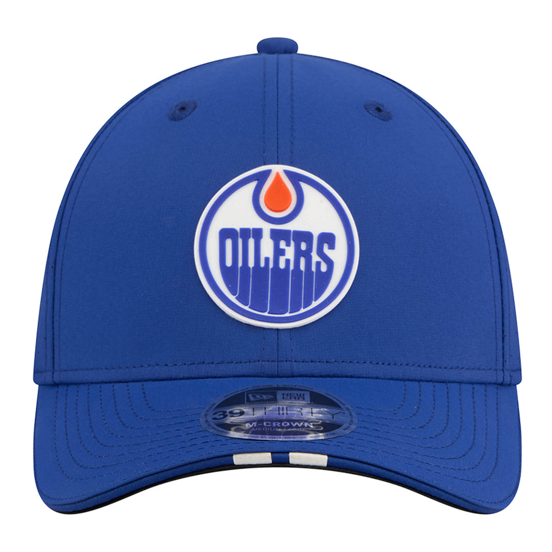 Edmonton Oilers New Era Blue Assist 39THIRTY M-Crown Flex Hat
