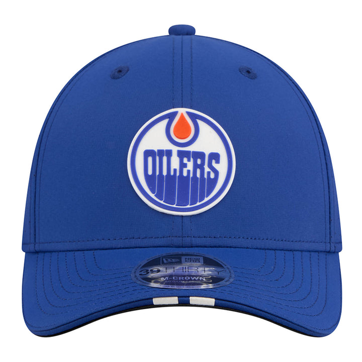 Edmonton Oilers New Era Blue Assist 39THIRTY M-Crown Flex Hat