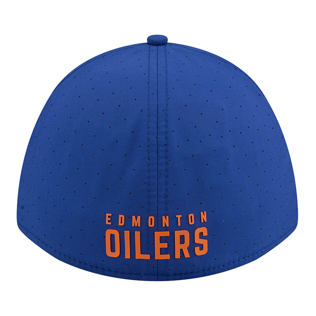 Edmonton Oilers New Era Blue Assist 39THIRTY M-Crown Flex Hat
