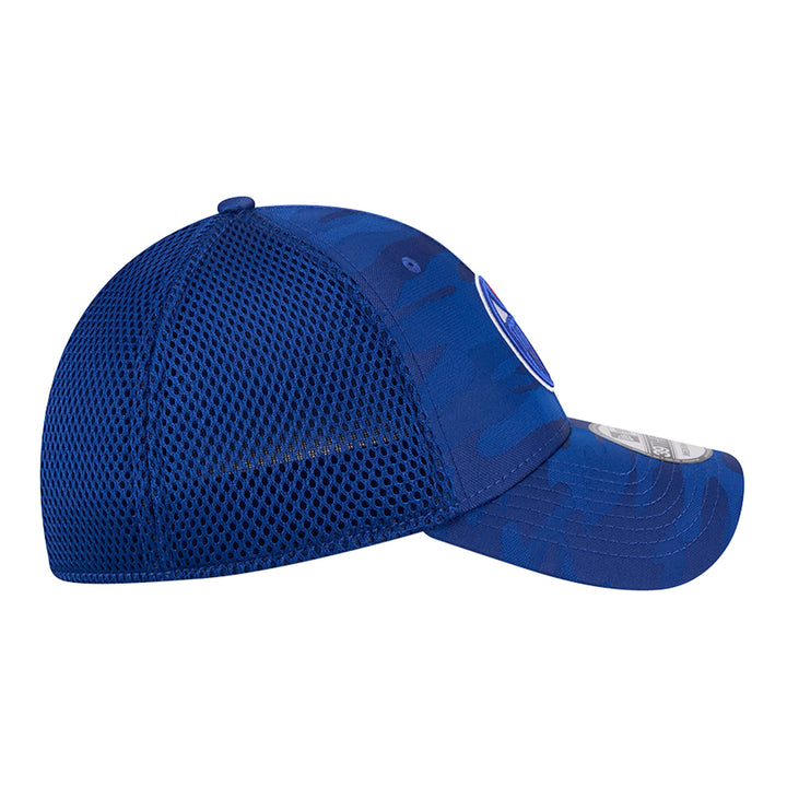 Edmonton Oilers New Era Blue Camo 39THIRTY Flex Hat