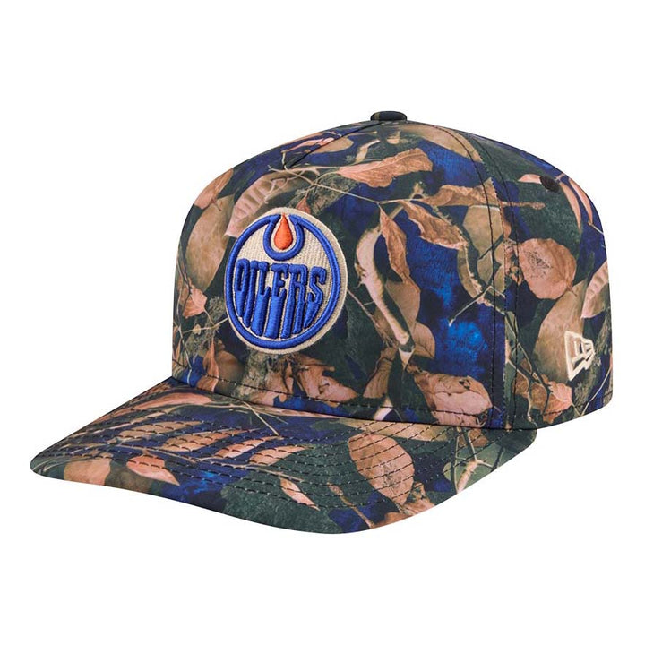 Edmonton Oilers New Era Blue Leaves 19TWENTY Snapback Hat