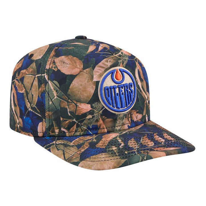 Edmonton Oilers New Era Blue Leaves 19TWENTY Snapback Hat