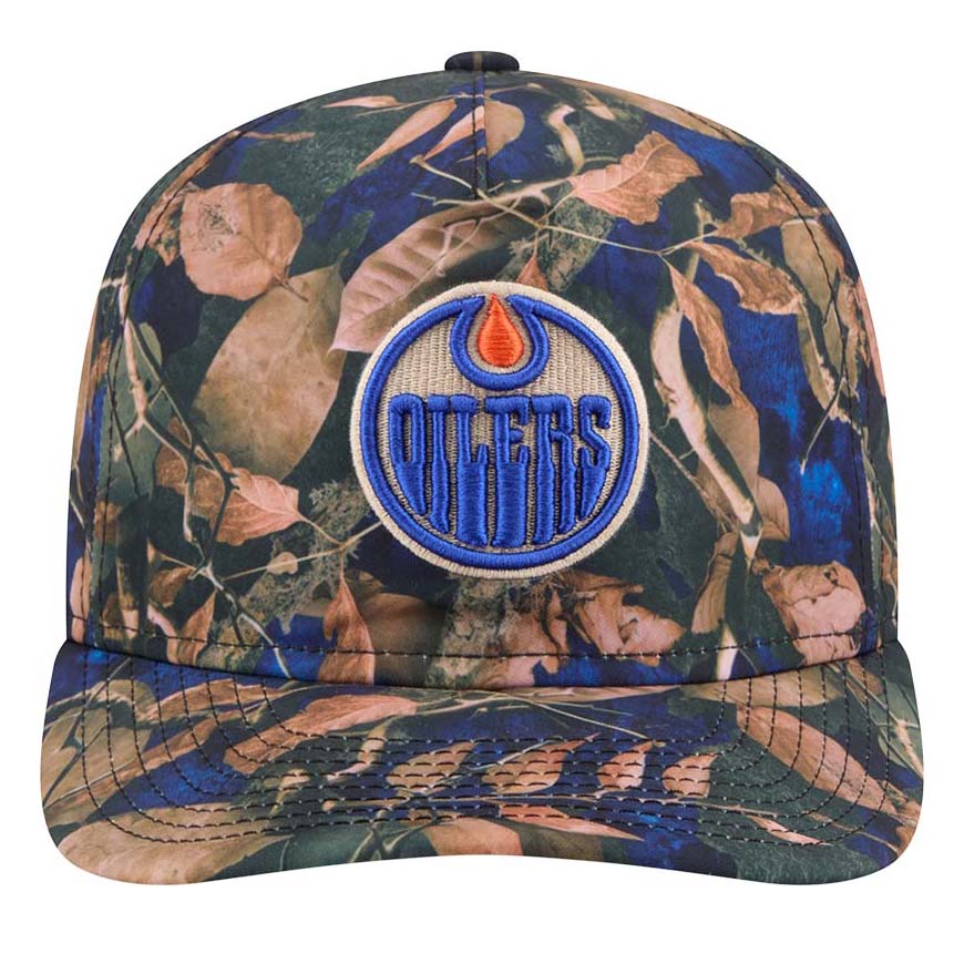 Edmonton Oilers New Era Blue Leaves 19TWENTY Snapback Hat