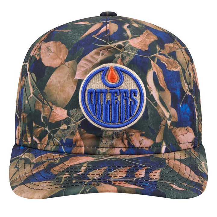Edmonton Oilers New Era Blue Leaves 19TWENTY Snapback Hat