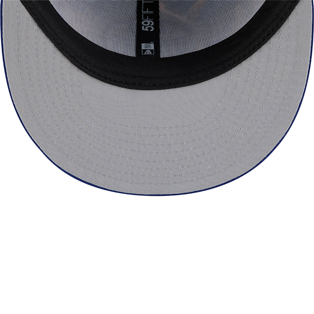 Edmonton Oilers New Era Blue Leaves 59FIFTY Fitted Hat