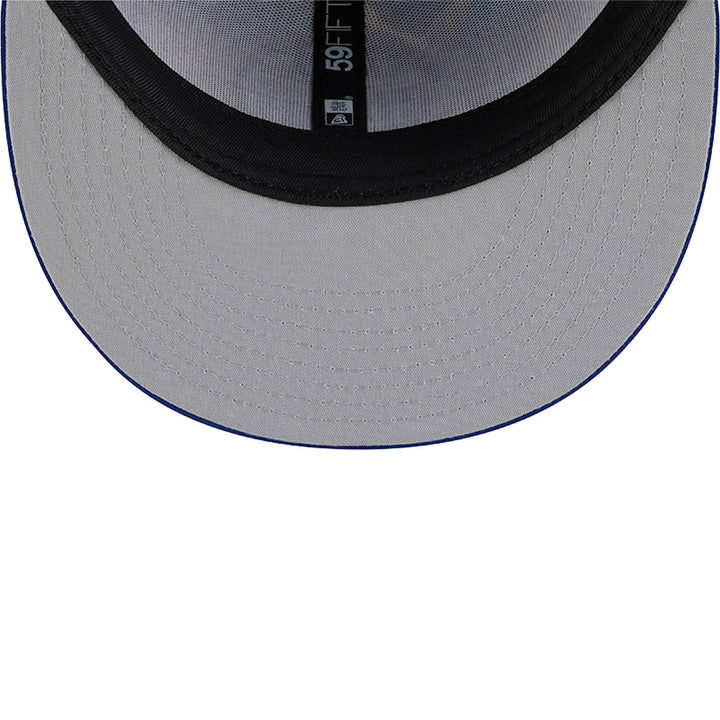 Edmonton Oilers New Era Blue Leaves 59FIFTY Fitted Hat