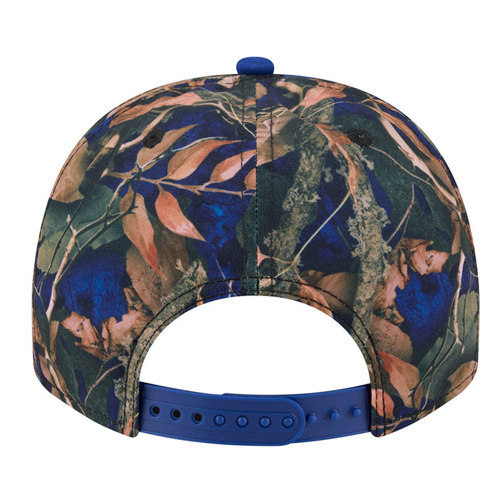 Edmonton Oilers New Era Blue Leaves 9FIFTY A-Frame Snapback Hat