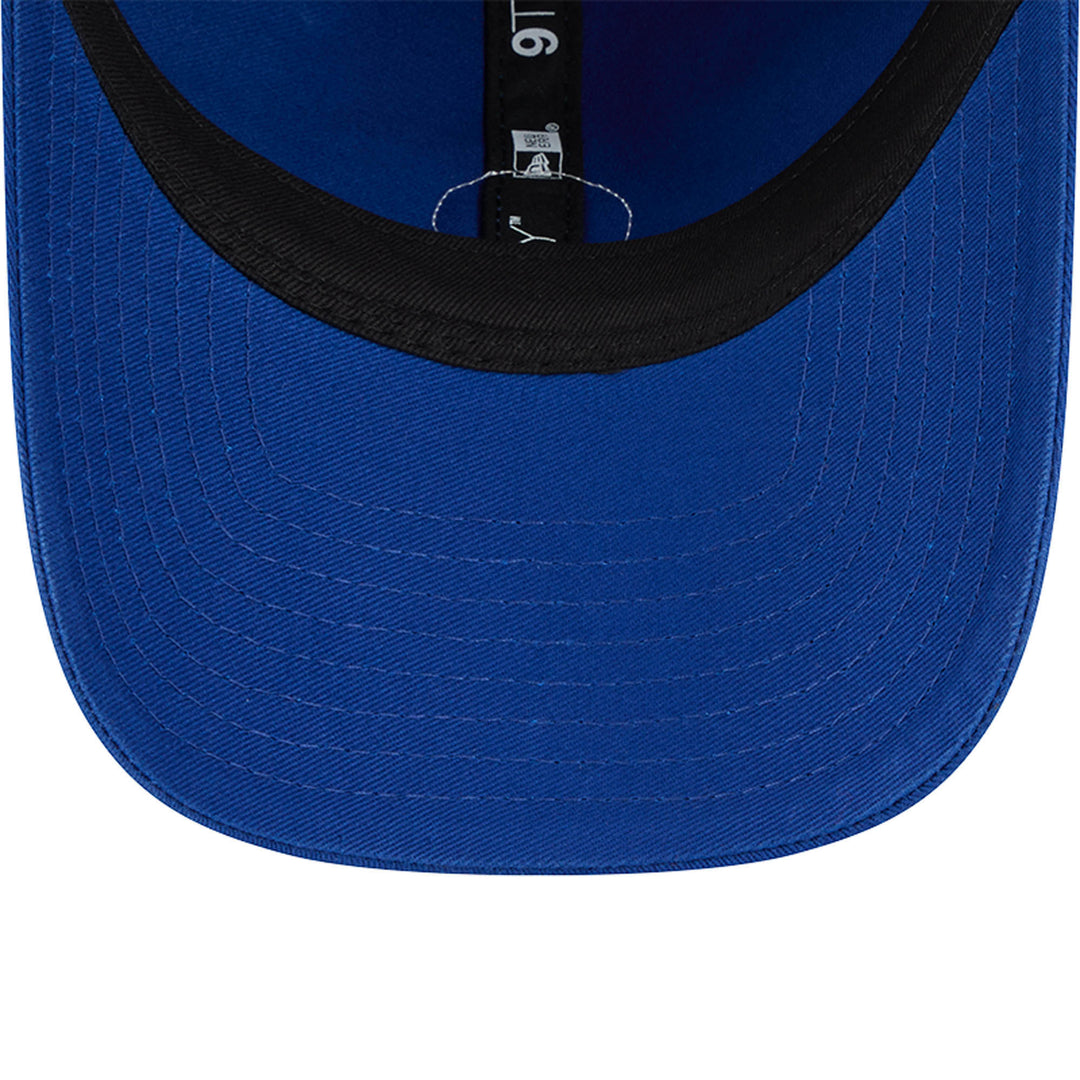 Edmonton Oilers New Era Blue Micro Home Logo 9TWENTY Adjustable Hat