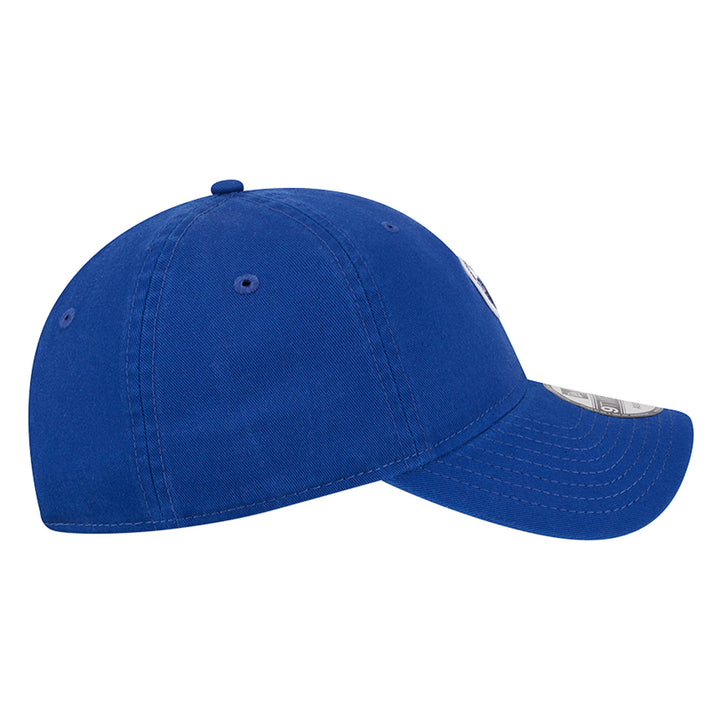 Edmonton Oilers New Era Blue Micro Home Logo 9TWENTY Adjustable Hat