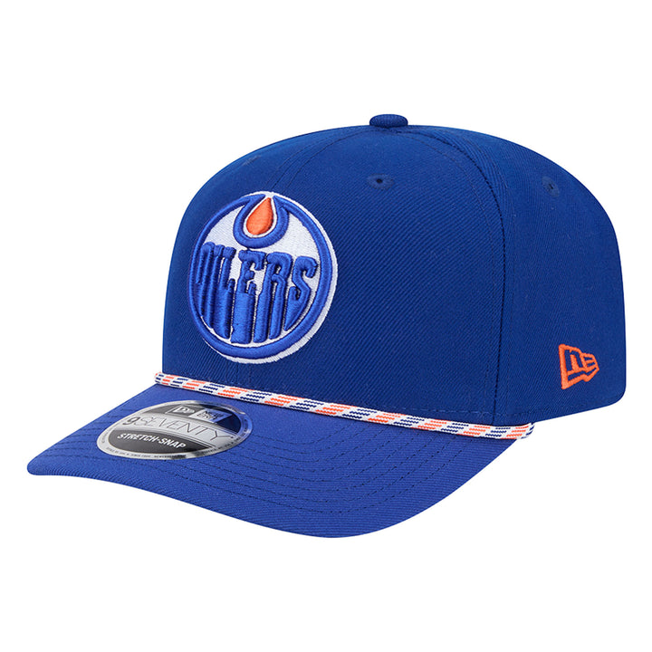 Edmonton Oilers Child New Era Blue Rope 9SEVENTY Stretch Snapback Hat