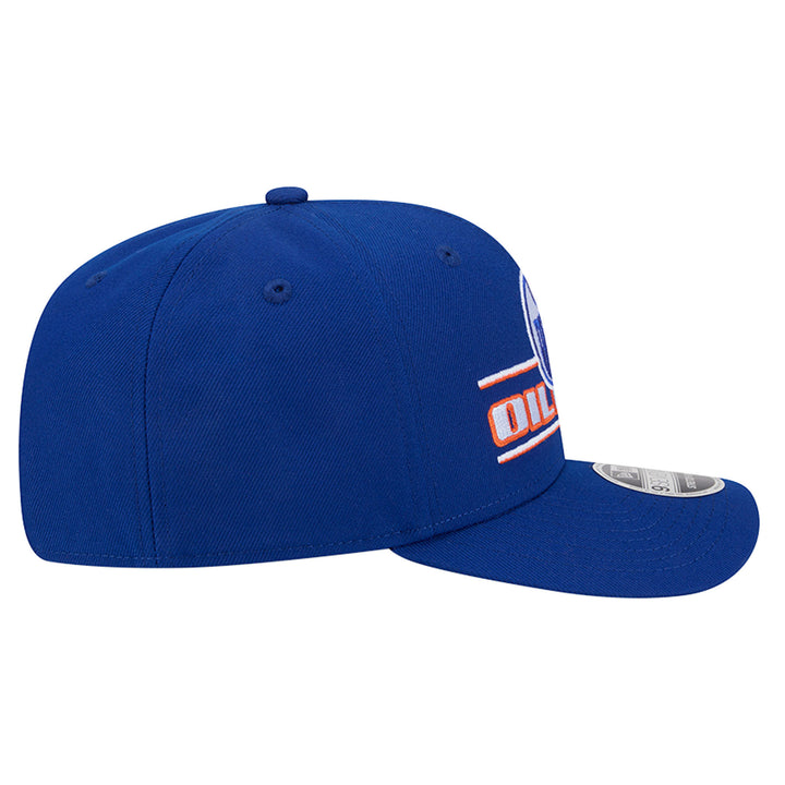 Edmonton Oilers New Era Blue Stated 9SEVENTY Stretch Snapback Hat
