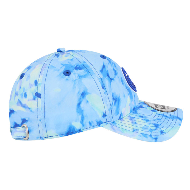 Edmonton Oilers New Era Blue Watercolor Casual Classic Adjustable Hat