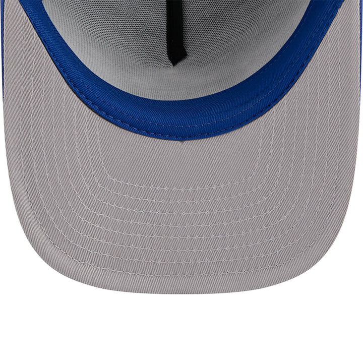 Edmonton Oilers New Era Blue Worn 9FIFTY A-Frame Mesh Snapback Hat