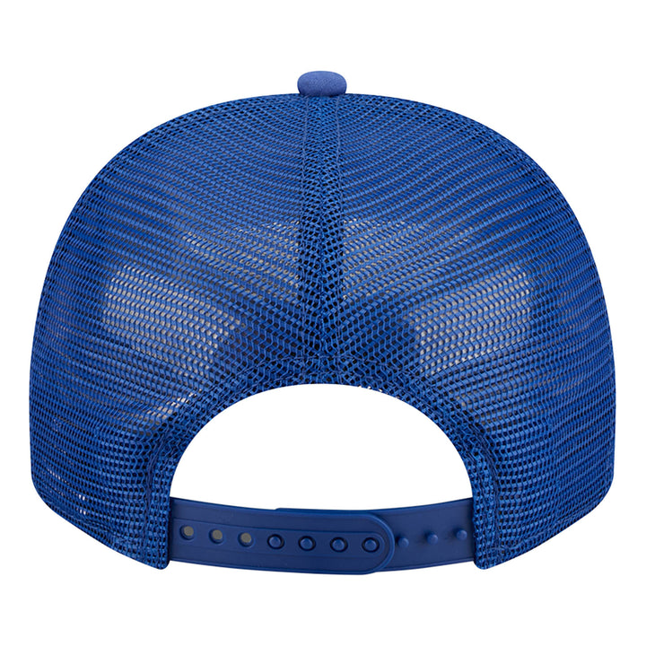 Edmonton Oilers New Era Blue Worn 9FIFTY A-Frame Mesh Snapback Hat