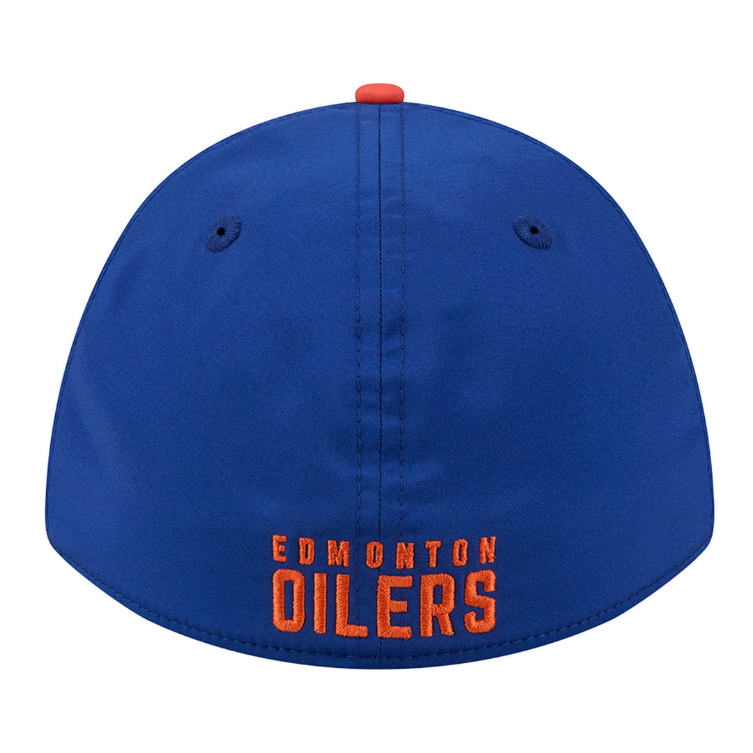 Edmonton Oilers New Era Blue & Orange Rope 39THIRTY M-Crown Flex Hat