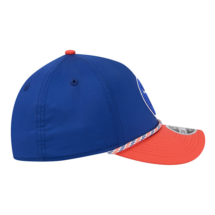 Edmonton Oilers New Era Blue & Orange Rope 39THIRTY M-Crown Flex Hat