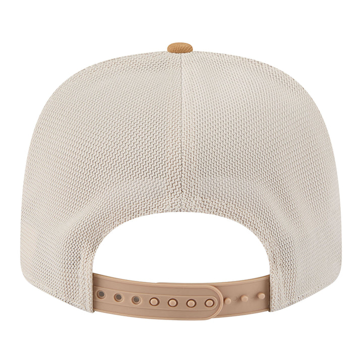 Edmonton Oilers New Era Brown 9SEVENTY Home Logo Trucker Stretch Snapback Hat