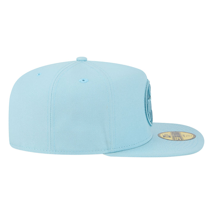 Edmonton Oilers New Era Color Pack Aqua Blue 59FIFTY A-Frame Fitted Hat