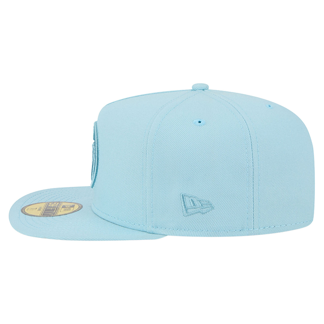 Edmonton Oilers New Era Color Pack Aqua Blue 59FIFTY A-Frame Fitted Hat