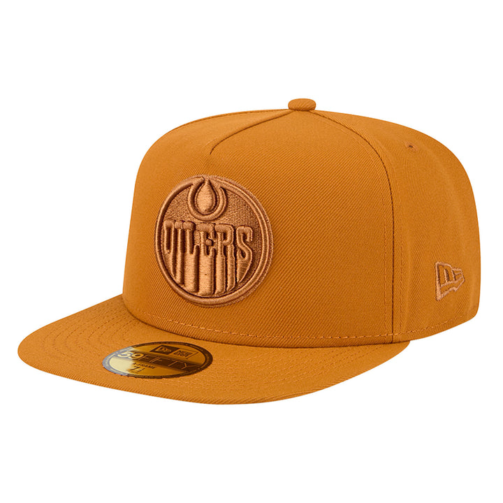 Edmonton Oilers New Era Color Pack Burnt Orange 59FIFTY A-Frame Fitted Hat