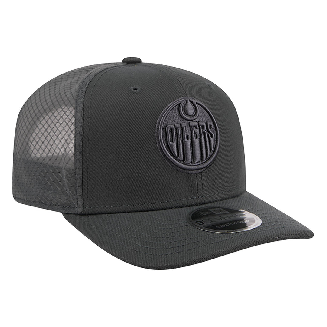 Edmonton Oilers New Era Color Pack Charcoal Grey 9SEVENTY Mesh Stretch Snapback Hat