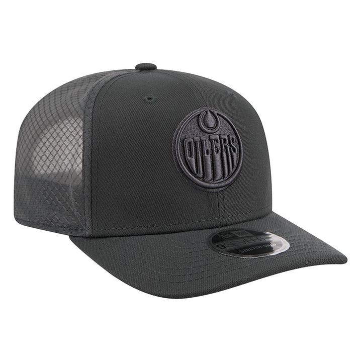 Edmonton Oilers New Era Color Pack Charcoal Grey 9SEVENTY Mesh Stretch Snapback Hat