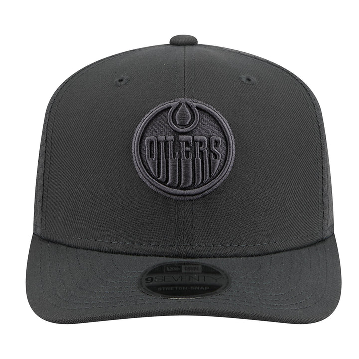 Edmonton Oilers New Era Color Pack Charcoal Grey 9SEVENTY Mesh Stretch Snapback Hat