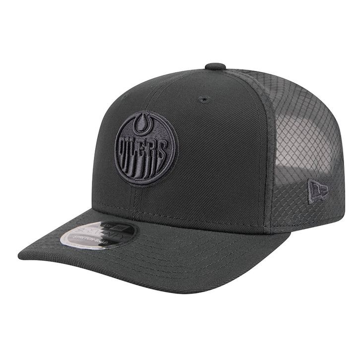 Edmonton Oilers New Era Color Pack Charcoal Grey 9SEVENTY Mesh Stretch Snapback Hat