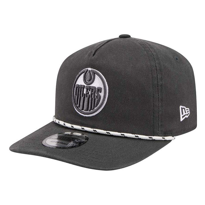 Edmonton Oilers New Era Color Pack Charcoal Grey Rope 19TWENTY Snapback Hat
