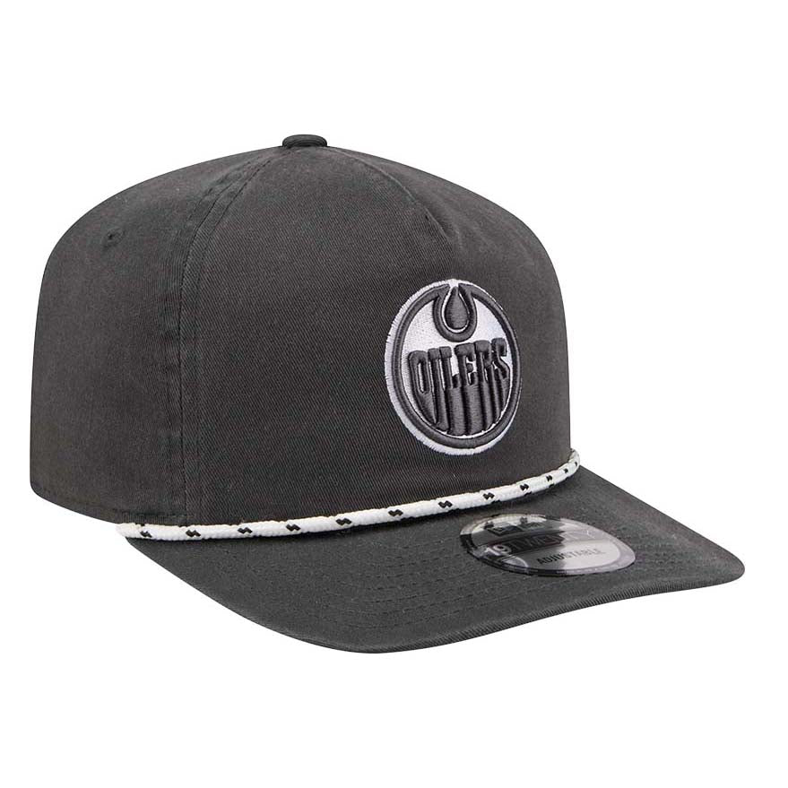 Edmonton Oilers New Era Color Pack Charcoal Grey Rope 19TWENTY Snapback Hat