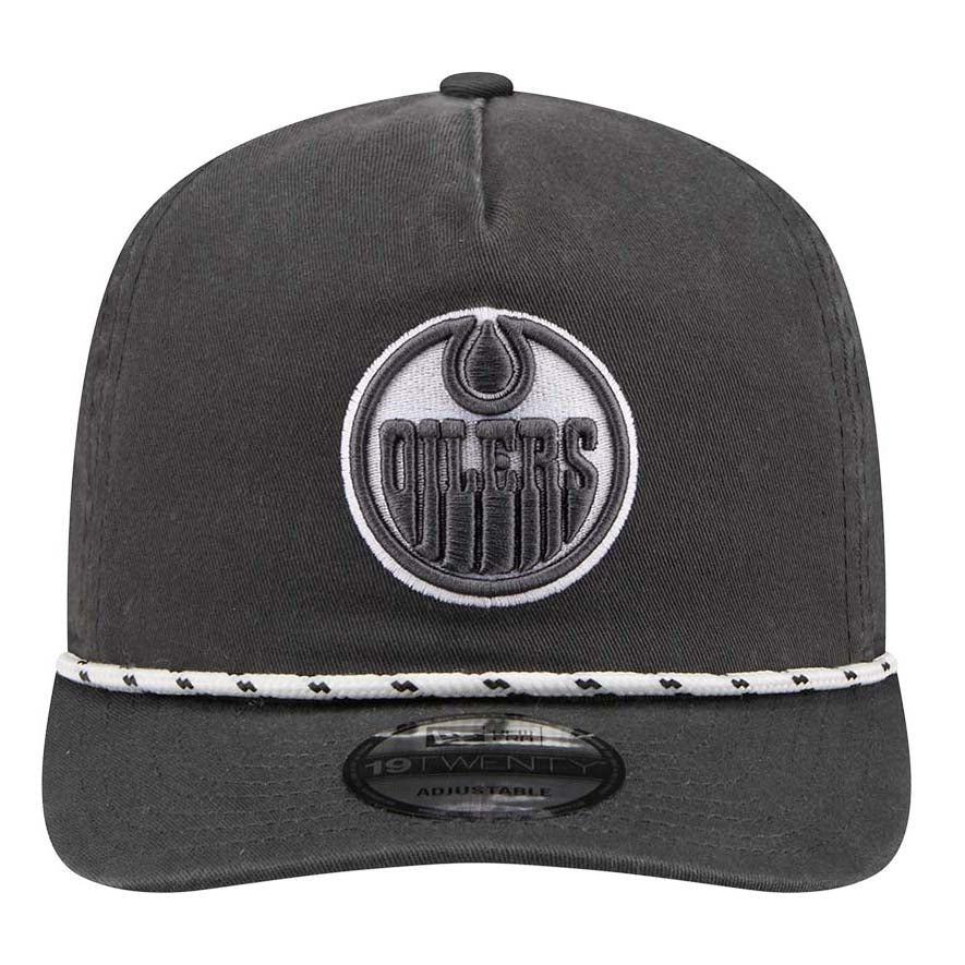 Edmonton Oilers New Era Color Pack Charcoal Grey Rope 19TWENTY Snapback Hat