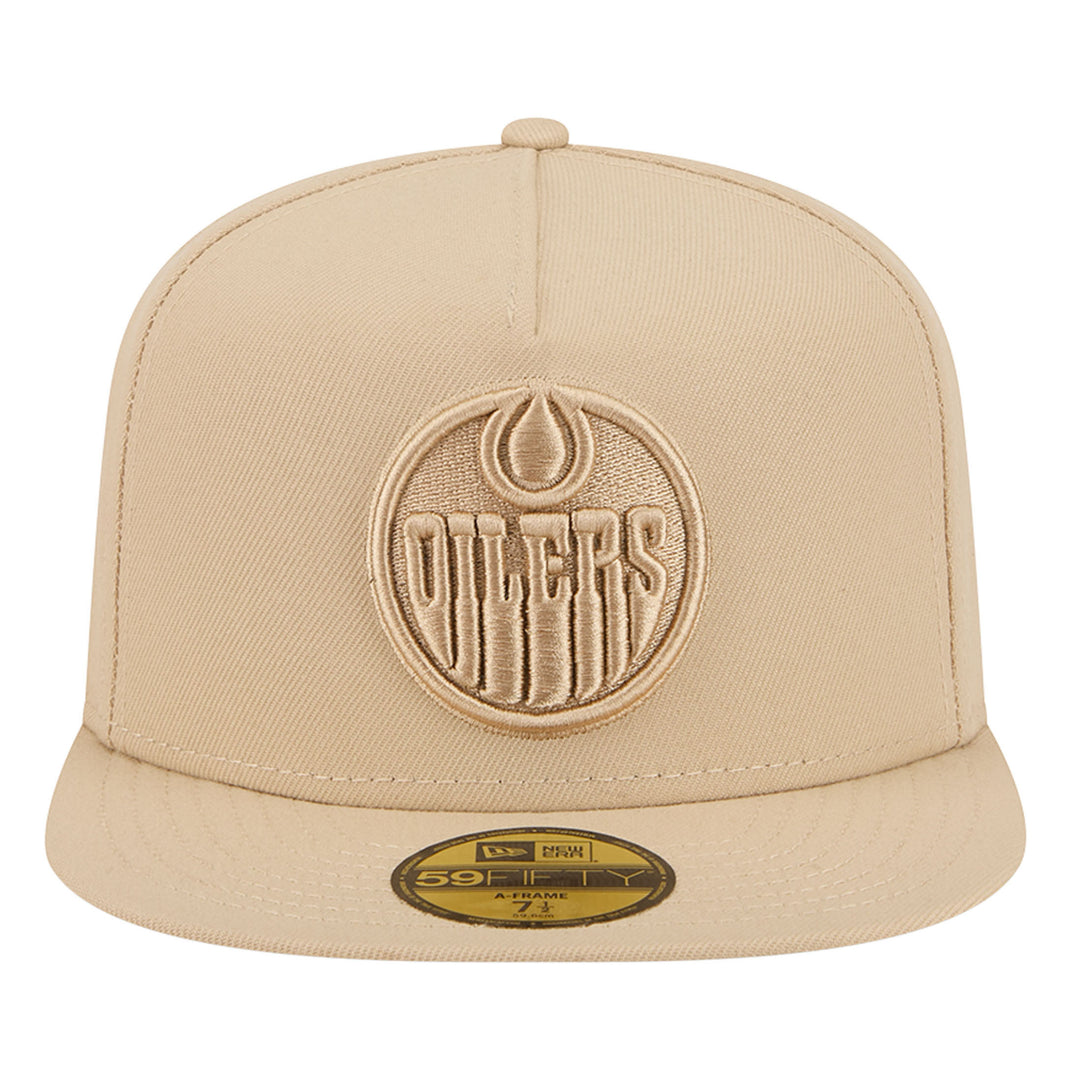 Edmonton Oilers New Era Color Pack Cream 59FIFTY A-Frame Fitted Hat