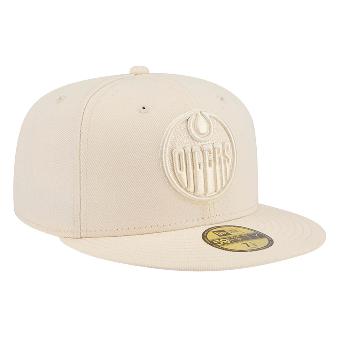 Edmonton Oilers New Era Color Pack Cream 59FIFTY Fitted Hat