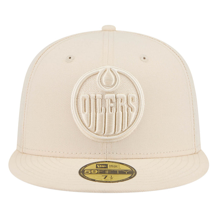 Edmonton Oilers New Era Color Pack Cream 59FIFTY Fitted Hat