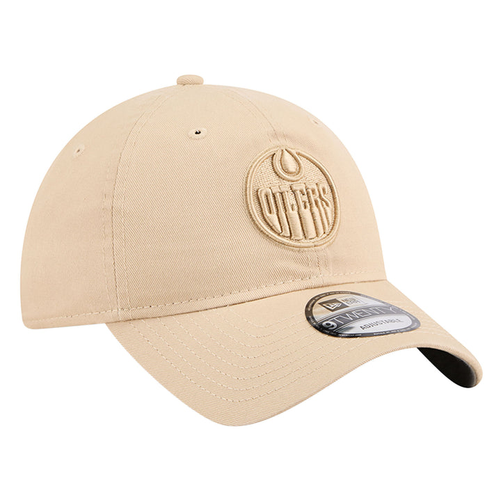 Edmonton Oilers New Era Color Pack Cream 9TWENTY Adjustable Hat