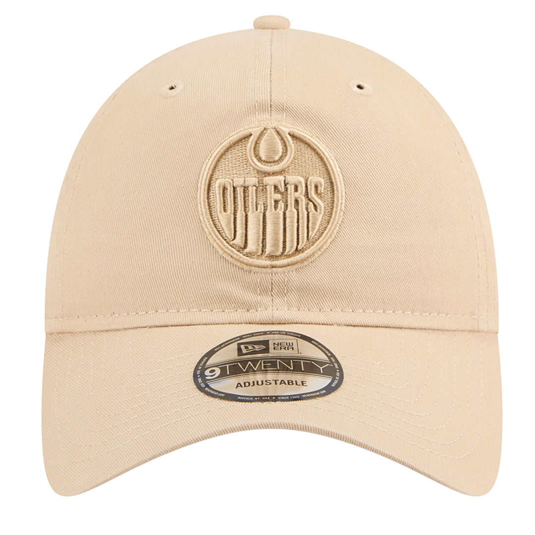 Edmonton Oilers New Era Color Pack Cream 9TWENTY Adjustable Hat